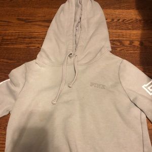 Pink cropped hoodie